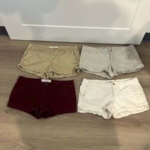 4 pack Abercrombie khaki